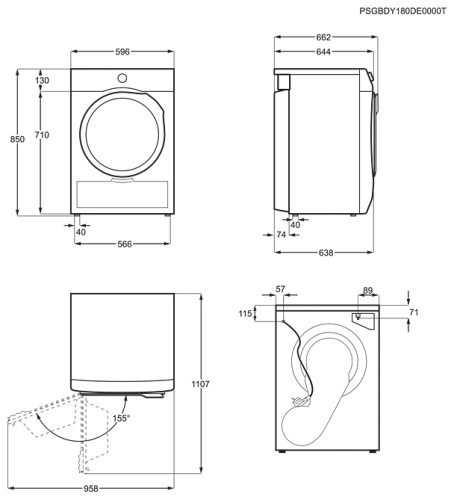 Сушильная машина Electrolux EW8H258B