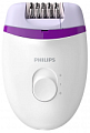 Эпилятор Philips BRE225 Satinelle Essential, белый/фиолетовый