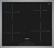Индукционная варочная панель Bosch PIE645FB1E, независимая, черный